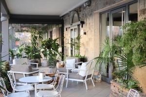 Patio nebo venkovní prostory v ubytování Hotel Rosa