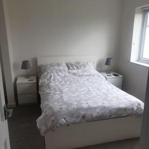 Postel nebo postele na pokoji v ubytování 112 Sandown Holiday Park, Wifi, sleeps 4