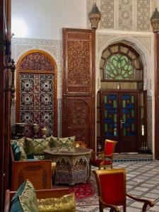 Posezení v ubytování Riad Damia Suite &Spa