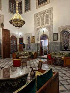 Posezení v ubytování Riad Damia Suite &Spa