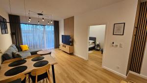 Posezení v ubytování Apartament 7, Bryza, Augustów nad Jeziorem Necko
