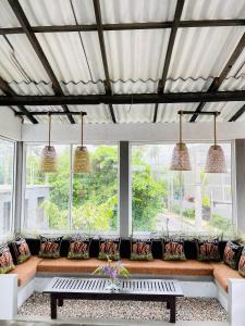 Χώρος καθιστικού στο Cocoplant Surf Inn