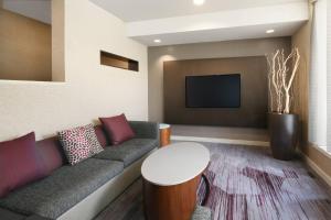 TV a/nebo společenská místnost v ubytování Courtyard Dallas Las Colinas