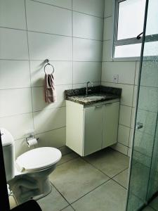 Koupelna v ubytování Apartamento304