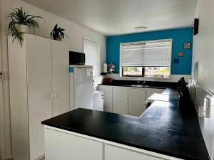 Kuchyň nebo kuchyňský kout v ubytování B&B on Hoffman