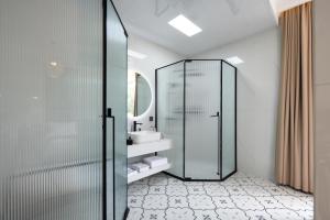 Vannituba majutusasutuses 婺源县那湾那月民宿婺女洲店