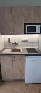 Kuchyňa alebo kuchynka v ubytovaní Sárvárfürdő Apartmanház