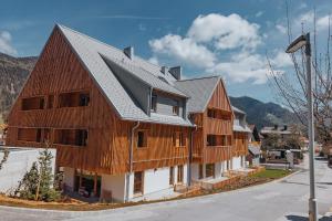 a house being constructed with wood at Goldhorn Chalet SKI IN&OUT in Kranjska Gora