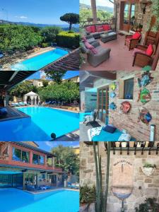 Piscina de la sau aproape de Villa Capo Corso