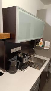 Kuchyň nebo kuchyňský kout v ubytování Stella Apartment