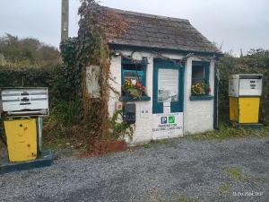 a small building with ivy growing on the side of it at Matty's Pub - Apartment's in Carlow