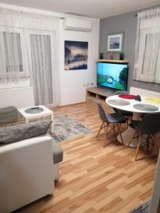 Μια τηλεόραση ή/και κέντρο ψυχαγωγίας στο Apartman Trio Maksimir
