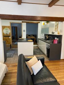 Kuchyň nebo kuchyňský kout v ubytování Apartment mit Sauna im Wienerwald - Mödling + 35 fotografií