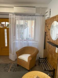 Predel za sedenje v nastanitvi Apartment mit Sauna im Wienerwald - Mödling