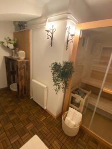 Kopalnica v nastanitvi Apartment mit Sauna im Wienerwald - Mödling