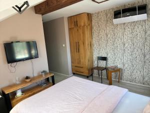 TV a/nebo společenská místnost v ubytování Rtanjska kućica