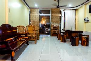 Posezení v ubytování Non Pakse Hostel