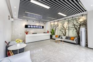 Χώρος καθιστικού στο 广州家馨商务住宿（科汇金谷神州路地铁站店）