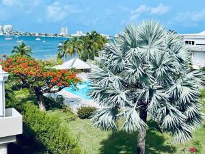 Aed väljaspool majutusasutust Spacious Waterfront 2 Bedroom Condo with 2 Bathrooms, Pool, AC