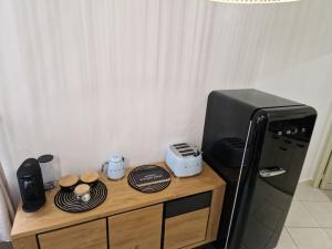 Kuchyň nebo kuchyňský kout v ubytování Au spa de LLea Suite rétro