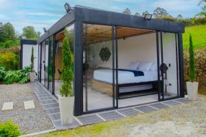 Postel nebo postele na pokoji v ubytování Boskoso Glamping