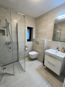Kúpeľňa v ubytovaní Sáňky Apartmány + 37 fotografií