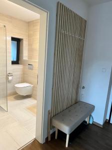 Kúpeľňa v ubytovaní Sáňky Apartmány