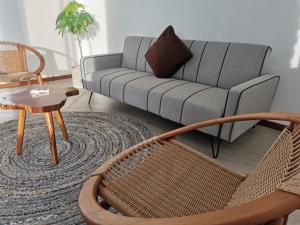 Posezení v ubytování Seaview villa