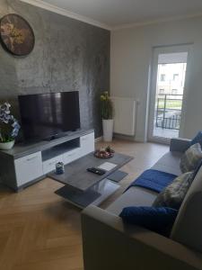 TV a/nebo společenská místnost v ubytování Apartament Tatarska Niezapominajka