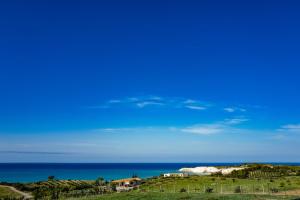 a house on a hill next to the ocean at B&B L'EDEN DI CAPO BIANCO in Montallegro