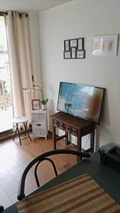 TV a/nebo společenská místnost v ubytování Vista Montemar 1D 1B