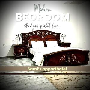 Un pat sau paturi într-o cameră la Appartement Oran