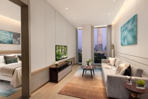 Ruang duduk di Somerset QPlex Shenzhen
