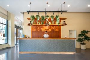 Vstupní hala nebo recepce v ubytování Citadines Zhuankou Wuhan + 37 fotografií