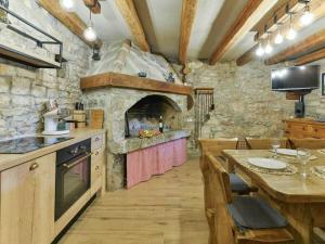 Kuchyň nebo kuchyňský kout v ubytování Villa Didovi Snovi Li ane