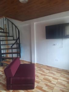 Μια τηλεόραση ή/και κέντρο ψυχαγωγίας στο Cabaña en Volcan +8 φωτογραφίες