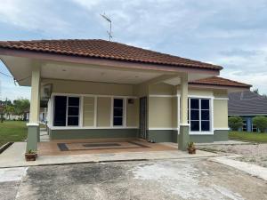 Bygningen som feriehuset ligger i