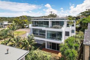 Bygningen som feriehuset ligger i