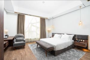 Кровать или кровати в номере AKASIYA HOTEL