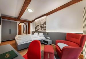 Istumisnurk majutusasutuses Hotel Gasthof Prunner