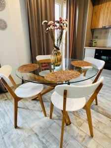 Kuchyň nebo kuchyňský kout v ubytování Ionion Apartment