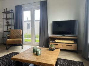 TV a/nebo společenská místnost v ubytování Holiday Home De Oosterschelde by Interhome