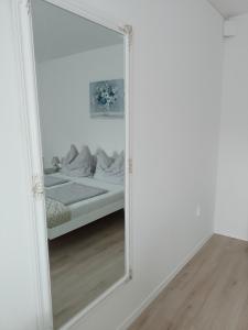 Postel nebo postele na pokoji v ubytování Levendula Porta