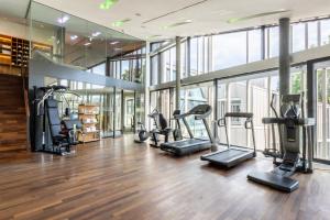 Fitness centrum a/nebo fitness zařízení v ubytování Hotel Belvoir Lake View & Spa