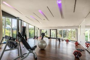 Fitness centrum a/nebo fitness zařízení v ubytování Hotel Belvoir Lake View & Spa