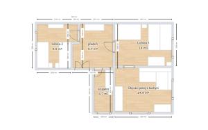 Plán poschodí v ubytovaní Apartman BALA
