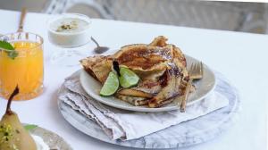 the country house内部或周边提供的食物