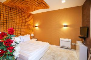 Postel nebo postele na pokoji v ubytování Deluxe House Glavatarski Han