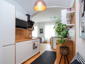 A kitchen or kitchenette at TheMarketFlat Schöne Wohnung im Stadtzentrum