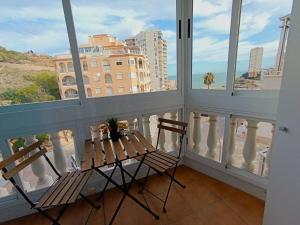 A balcony or terrace at Seabreeze Lighthouse Apartment